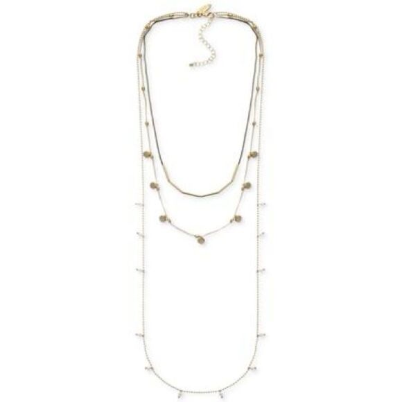 Style & Co Gold and Silver Layered Necklace - Picture 1 of 4